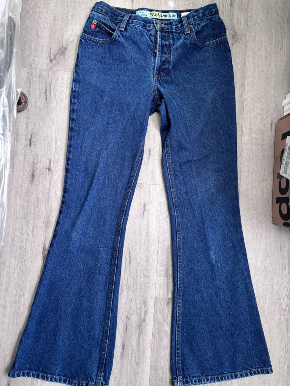 Mudd Women's Dark Blue Flare Jeans